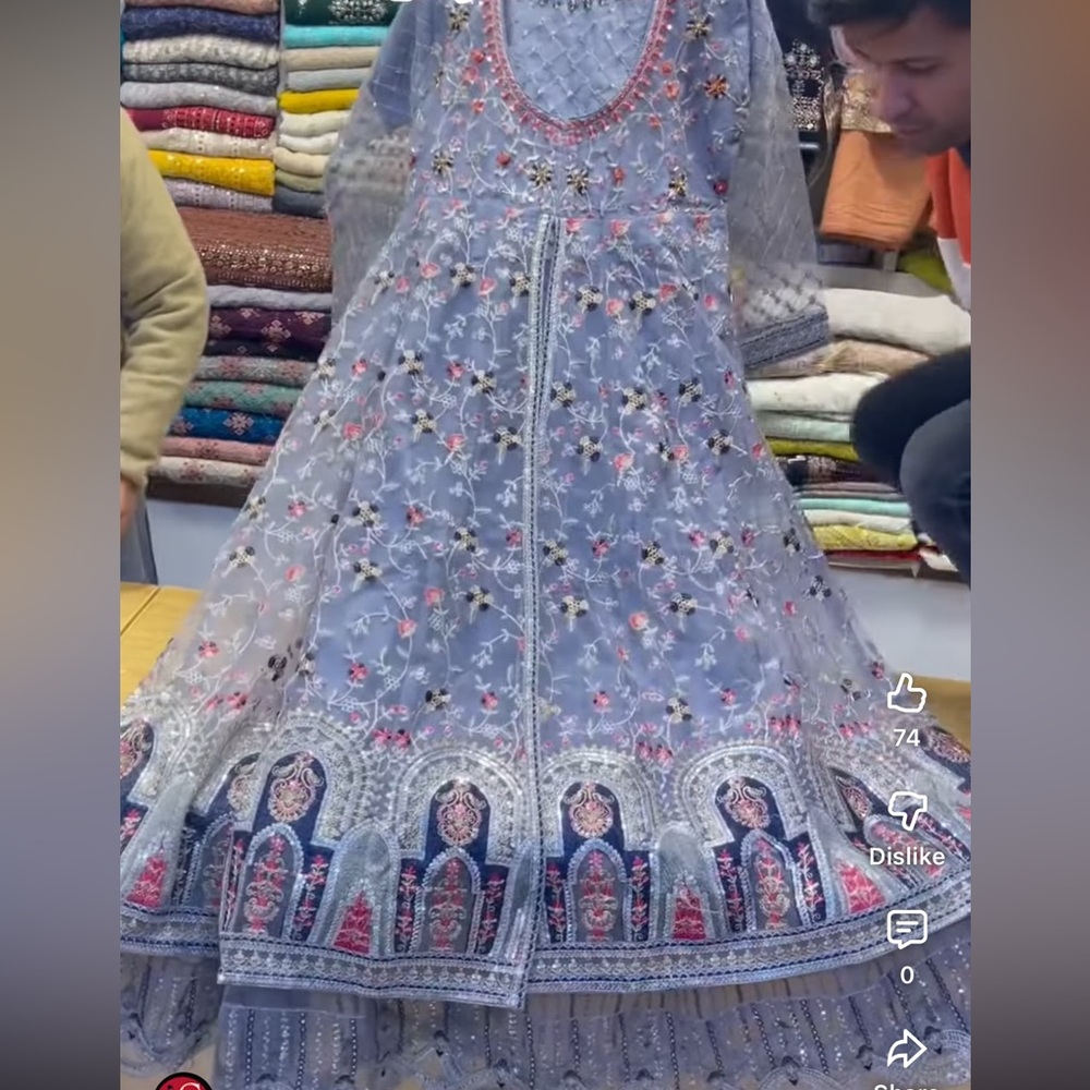 Pakistan designer maxi for mehendi